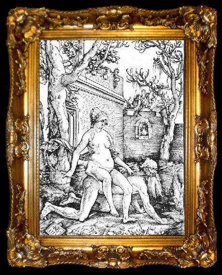 framed  BALDUNG GRIEN, Hans Aristotle and Phyllis, ta009-2